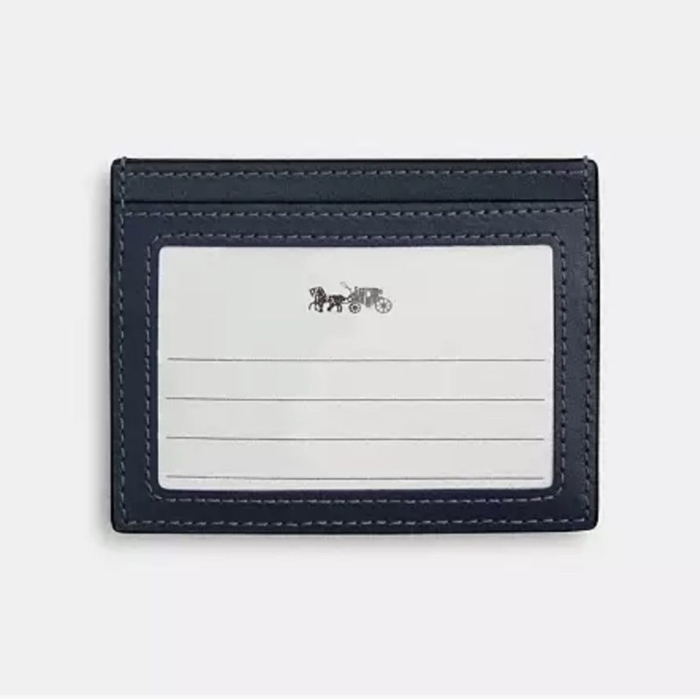 NWT Coach Quilted Denim Slim ID Card Case - Picture 2 of 6